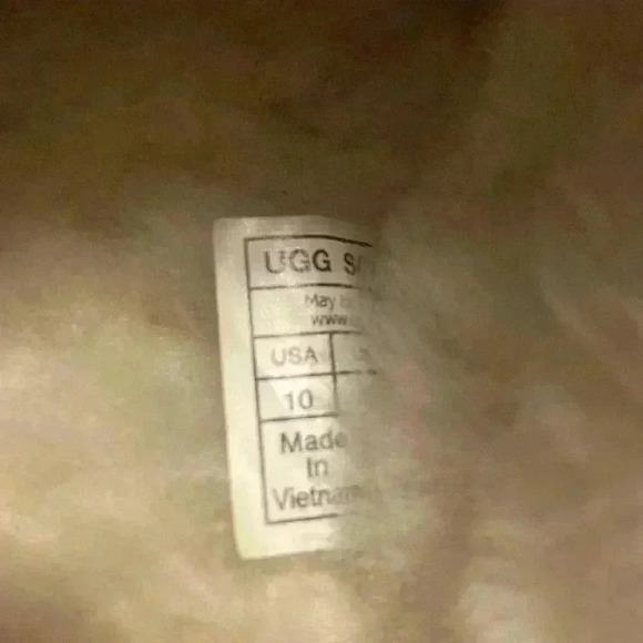 UGG Diquette platform Chestnut Brown Slip On shoes size 7 - Picture 5 of 6